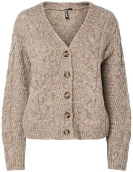 Pieces Regular fit gebreid jack met wol model 'NINA'