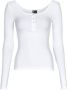 Pieces Witte T-shirt met Lange Mouwen voor Vrouwen White Dames - Thumbnail 2