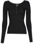 Pieces Zwarte Ronde Hals Lange Mouw T-shirt Black Dames - Thumbnail 2