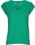 Pieces T-shirt Korte Mouw PCBILLO TEE LUREX STRIPES - Thumbnail 2