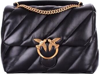 Pinko Gewatteerde Schapen Nappa Handtas Iconisch Logo Black Dames - Foto 18