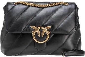 Pinko Gewatteerde Schapen Nappa Handtas Iconisch Logo Black Dames - Foto 4
