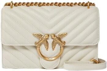 Pinko Witte leren Chevron Gewatteerde Schoudertas White Dames - Foto 11