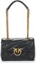 Pinko Zwarte Leren Crossbody Tas met Gouden Decoratieve Gesp Black Dames - Thumbnail 2