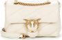 Pinko Leren Schoudertas met Afneembare Kettingriem White Dames - Thumbnail 2