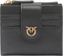 Pinko Stijlvolle Dames Portemonnees in Zwart en Goud Black - Thumbnail 1