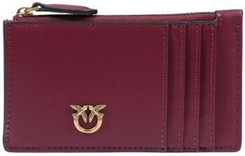 Pinko Leren Cardholder Airone Love Birds Brown Dames