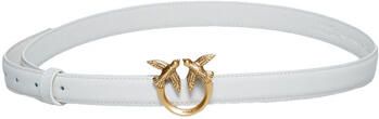Pinko Witte Leren Riem met Love Birds Diamond Cut Gesp White Dames - Foto 10