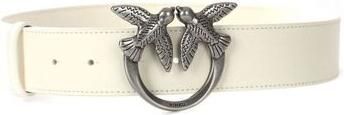 Pinko Love Berry Simply H4 Belt Vitello Seta Wit Dames - Foto 8