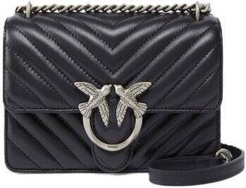 Pinko Zwarte Leren Schoudertas oor rouwen Black Dames - Foto 2