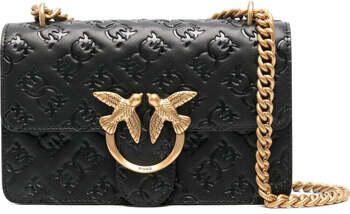 Pinko Zwarte en Gouden Schoudertas voor Vrouwen Black Dames - Foto 4