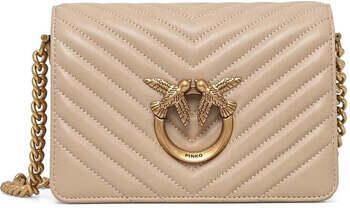 Pinko Love Click Mini Sheep Schoudertas Beige Dames