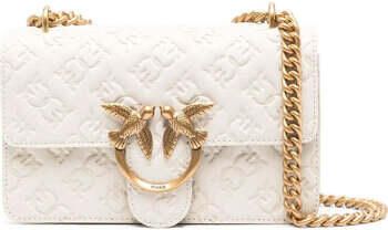 Pinko Witte Chevron Gewatteerde Schoudertas White Dames - Foto 4