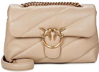 Pinko Gewatteerde Crossbody Tas Nude Neutrals Beige Dames - Foto 8