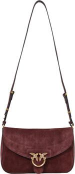 Pinko Schoudertas LOVE SATCHEL CLASSIC SUEDE 107655 A0F6