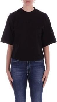 Pinko Zwarte Crew Neck T-shirts en Polos Black Dames - Foto 2