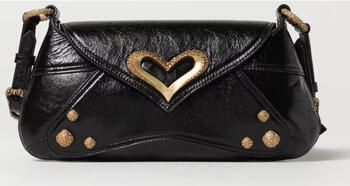 Pinko Vintage Leren Tas met Magnetische Flap Black Dames - Foto 6