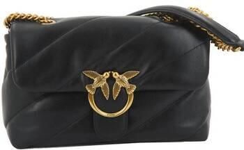 Pinko Zwarte Leren Crossbody Tas met Gouden Decoratieve Gesp Black Dames - Foto 20