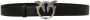Pinko Love Birds Leren Riem met Metalen Gesp Black Dames - Thumbnail 1