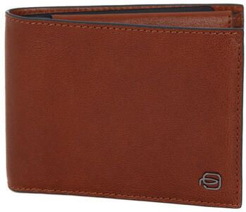 Piquadro Bruin Leren Portemonnee Rfid Bescherming Brown Heren