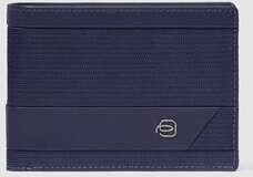 Piquadro Blauwe Portemonnee met RFID-bescherming Blue