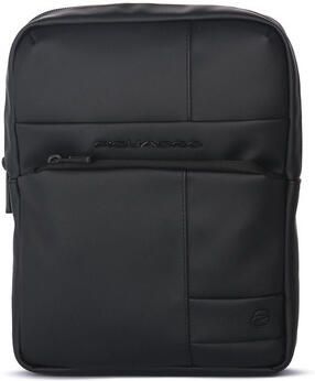 Piquadro Zwarte Schoudertas voor Moderne Mannen Black Heren