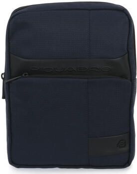 Piquadro Blauwe Rfid iPad-tas met Connequ Blue Heren