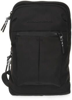 Piquadro Stoffen Monospalla Tas Black Unisex