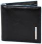 Piquadro Zwarte leren portemonnee met geldclip Black Heren - Thumbnail 1