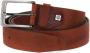 Piquadro Gedrukte Leren Riem Brown Heren - Thumbnail 1