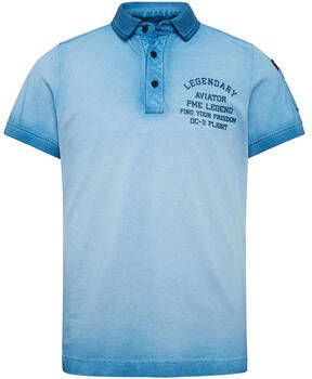 Pme Legend T-shirt Polo Logo Blauw
