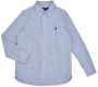 Polo Ralph Lauren gestreept overhemd lichtblauw wit Jongens Katoen Klassieke kraag 164 - Thumbnail 3