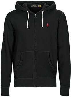 Polo Ralph Lauren Long Sleeve-Knit Fullzip Hoodie men Hoodies & Sweaters zwart Maat XL Kleding