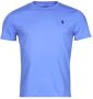 POLO Ralph Lauren slim fit T-shirt lichtblauw - Thumbnail 2