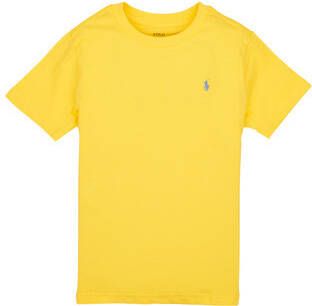 Polo Ralph Lauren Gele Crewneck T-shirt met Geborduurde Pony Yellow Heren