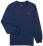 Polo Ralph Lauren longsleeve blauw Jongens Katoen Ronde hals Effen 140 152 - Thumbnail 1
