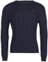 Polo Ralph Lauren Hunteravy Katoenen Trui met Geborduurd Pony Black Heren - Thumbnail 1