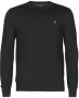 Polo Ralph Lauren Klassieke Zwarte Katoenen Trui met Geborduurde Pony Black Heren - Thumbnail 1