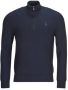 Polo Ralph Lauren Katoen Gebreide Rits Pullover Logo Detail Blue Heren - Thumbnail 2