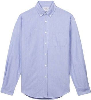 Portuguese Flannel Overhemd Lange Mouw Brushed Oxford Shirt Blue