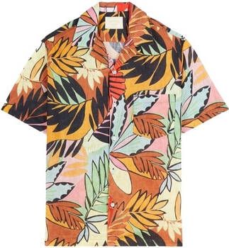 Portuguese Flannel Overhemd Lange Mouw Post Flower Shirt Orange