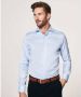 Profuomo Blauwe Overhemdjurk van Katoen Slim Fit Blue Heren - Thumbnail 3