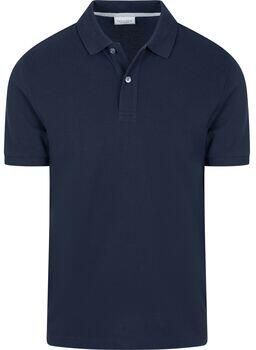 Profuomo Polo Shirt Korte Mouw Piqué Poloshirt Navy