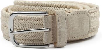 Profuomo Riem Waxed Geweven Riem Ecru