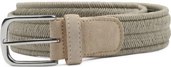 Profuomo Riem Waxed Geweven Riem Khaki