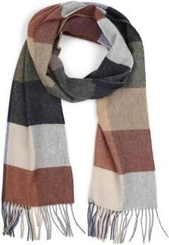 Profuomo Sjaal Wol Ruiten Multicolour