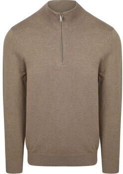 PROFUOMO Heren Truien & Vesten Half Zip Luxury Basic Beige - Foto 7