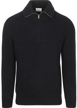 Profuomo Sweater Half Zip Pullover Wol Navy