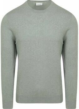 Profuomo Sweater Pullover Luxury Basic Groen