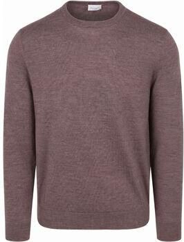 Profuomo Sweater Pullover Merinowol Aubergine
